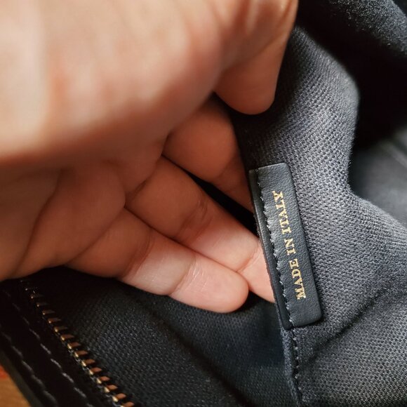 Burberry Calfskin Vintage Check Kingswood Achly Diaper /toteBag Black - Picture 8 of 11